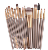 Set of professional makeup brushes, set of 15 pieces