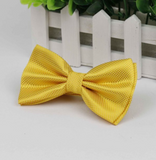 Stylish checkered bow tie with metal clasp