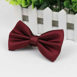 Stylish checkered bow tie with metal clasp