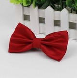 Stylish checkered bow tie with metal clasp