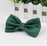 Stylish checkered bow tie with metal clasp