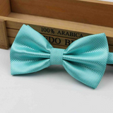 Stylish checkered bow tie with metal clasp