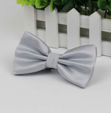 Stylish checkered bow tie with metal clasp