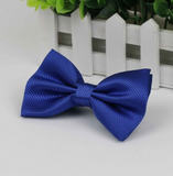 Stylish checkered bow tie with metal clasp