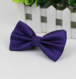 Stylish checkered bow tie with metal clasp