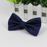Stylish checkered bow tie with metal clasp