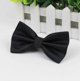 Stylish checkered bow tie with metal clasp