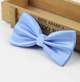 Stylish checkered bow tie with metal clasp