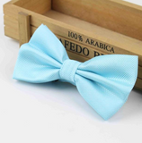 Stylish checkered bow tie with metal clasp