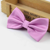 Stylish checkered bow tie with metal clasp