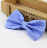 Stylish checkered bow tie with metal clasp