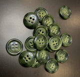 Buttons with 4 through holes for puncture, for knitwear, products made from natural fabrics, needlework (28mm). Price for 1 piece