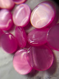 Buttons "cat's eye" with tunnel fastening, buttons for toys, for clothes, for needlework. Price for 4 pieces