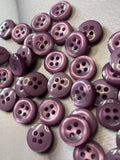 Children's purple buttons for clothes, jewelry, toys, 11mm. Set of 10 pieces