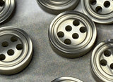 Miniature plastic buttons with 6 holes for men's/women's shirts and blouses (11.5mm). Price for 1 piece