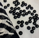 Round matte buttons - beads with a through hole for a puncture for sewing clothes, accessories. Price for 1 piece
