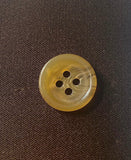 Caramel color buttons for light summer dresses/blouses, children's clothing, 15/20mm. Set of 6 pieces