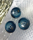 Polyester buttons for decorating textiles, handicrafts and interior items, for doll clothes. Set of 6 pieces