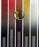 Decorative buttons made of polyester with mother-of-pearl imitation, 23mm, set of 4 pieces