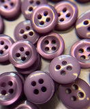 Children's purple buttons for clothes, jewelry, toys, 11mm. Set of 10 pieces