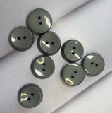Exquisite gray buttons for 2 holes for a suit, jacket, knitwear, women's clothing in dark and light shades, 25mm. Set 4 pieces