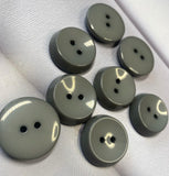Exquisite gray buttons for 2 holes for a suit, jacket, knitwear, women's clothing in dark and light shades, 25mm. Set 4 pieces