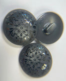 Glossy handmade buttons for suits, jackets, coats, decorations and jewellery, 23mm. Set 4 pieces