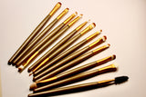 Set of professional makeup brushes, set of 15 pieces