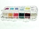 Colored nail rhinestones, 3D. Nail art decorations
