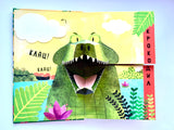 Bērnu grāmata ar 3D ilustrācijām "Džungļos", grāmatas bērniem krievu valodā