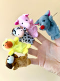 A set of children's finger toys, children's puppet theater, finger toys, finger theater