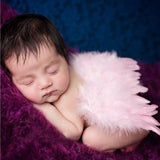 Solid Color Feather Angel Wings for Newborn Photo Shoots